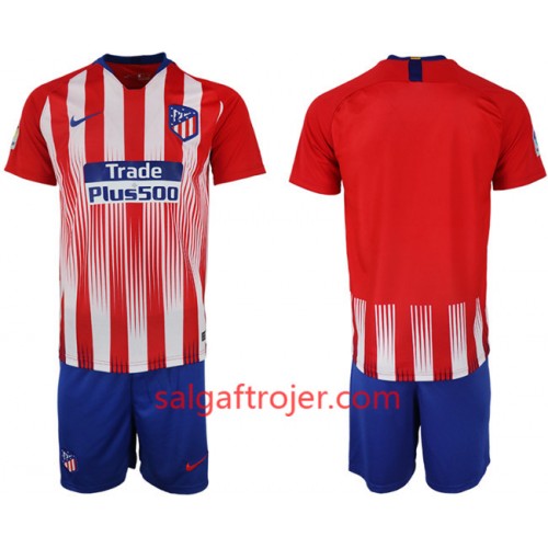 Atlético Madrid Fodboldtrøjer Børn Hjemmebanesæt 2018/19 Kort ærmer Atlético Madrid Fodboldtrøjer Børn Hjemmebanesæt 2018/19 Kort ærmer